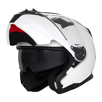 NOX KASK SZCZĘKOWY (FLIP-UP) Z BLENDĄ N966 KOLOR BIAŁY POŁYSK ROZMIAR L