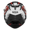 NOX KASK INTEGRALNY (FULL FACE) Z BLENDĄ N304S CARVER KOLOR CZARNY/BIAŁY/CZERWONY ROZMIAR S