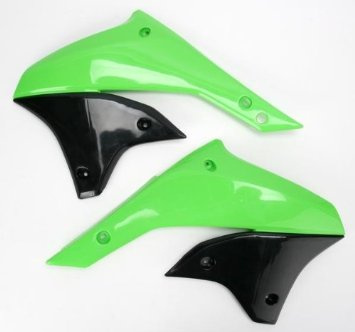 UFO OSŁONY CHŁODNICY KAWASAKI KLX 450 '07-'15 KOLOR ZIELONY