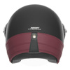 NOX PREMIUM KASK OTWARTY JET HERITAGE LEATHER KOLOR CZARNY MAT/CZERWONY ROZMIAR XL