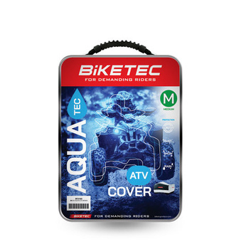 BIKETEC POKROWIEC WODOODPORNY AQUATEC NA ATV KOLOR CZARNY/SZARY ROZMIAR L