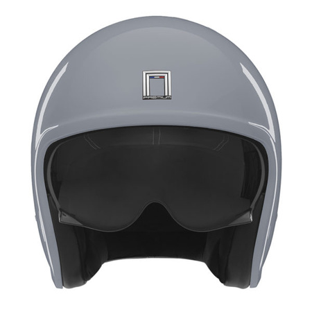 NOX PREMIUM KASK OTWARTY JET NEXT SOLID KOLOR SZARY POŁYSK ROZMIAR XL (CIEMNA BLENDA)