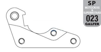 GALFER ADAPTER TARCZY HAMULCOWEJ 270MM YAMAHA YZF 250/450 '08-