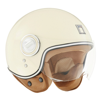 NOX PREMIUM KASK OTWARTY JET IDOL SOLID KOLOR KREMOWY ROZMIAR L